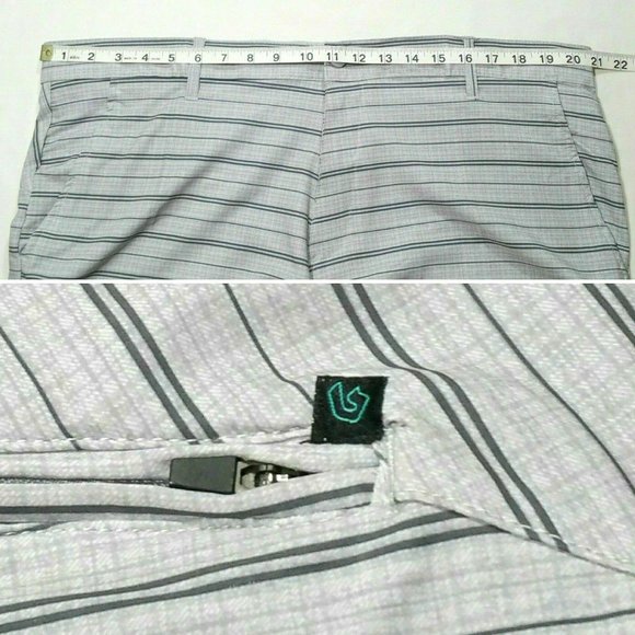 BURNSIDE Striped Walkshort Boardshort 2489E1M - Picture 4 of 8